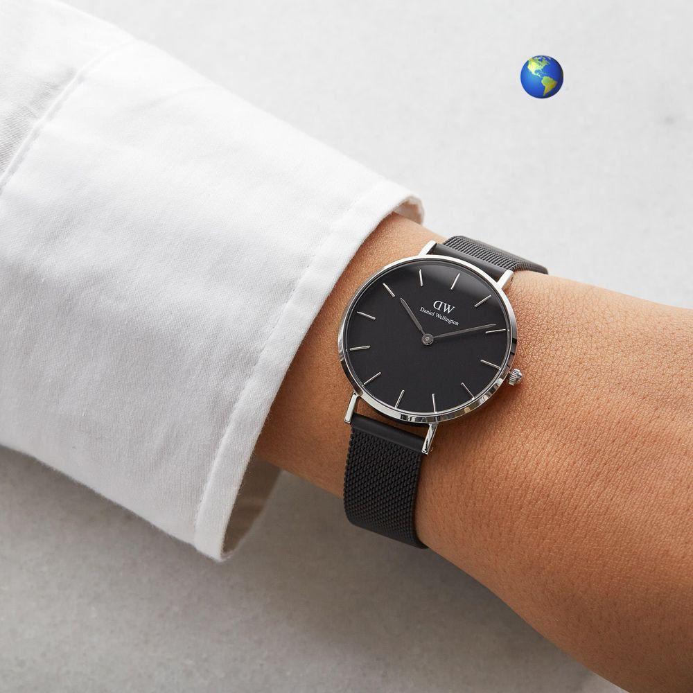 D-W Design 3 Black Silver Womens watch