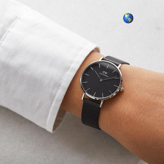 D-W Design 3 Black Silver Womens watch