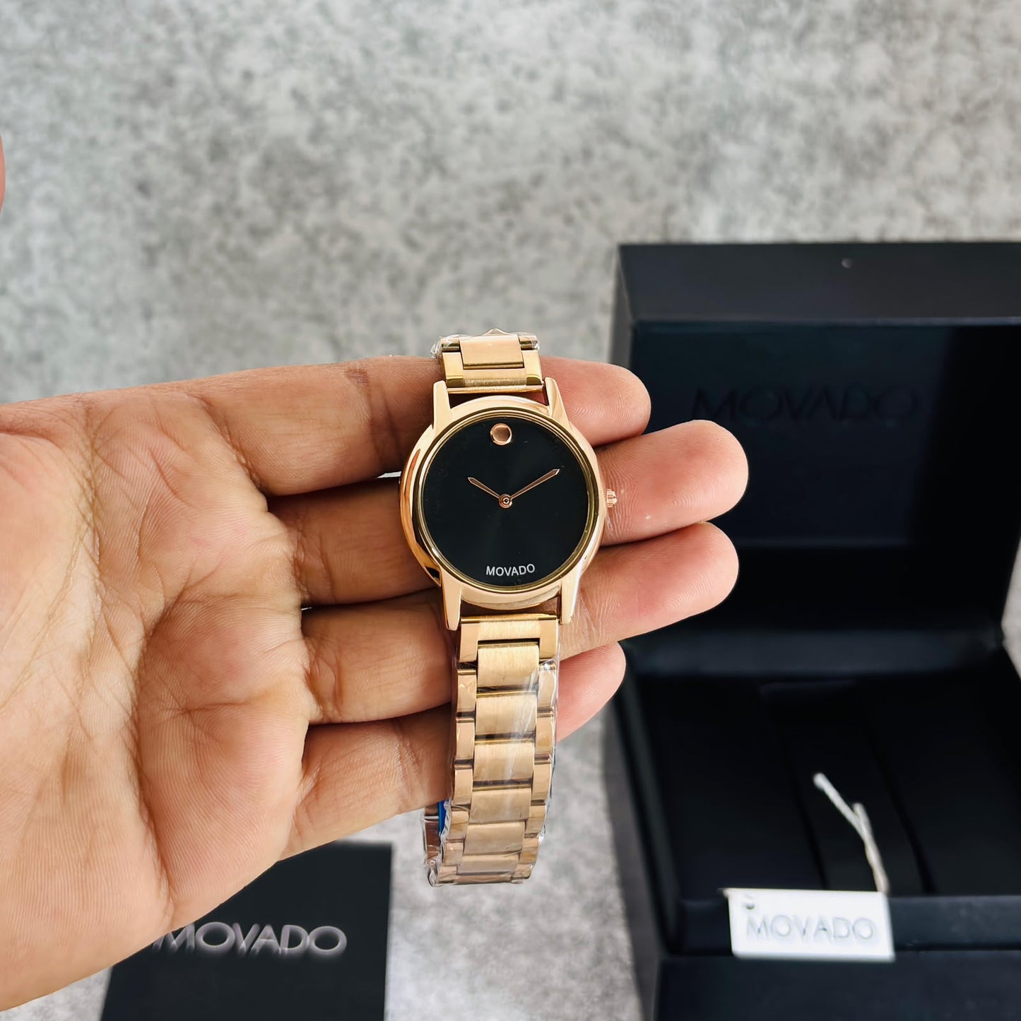 Mowado Rose Black dial Womens Watch