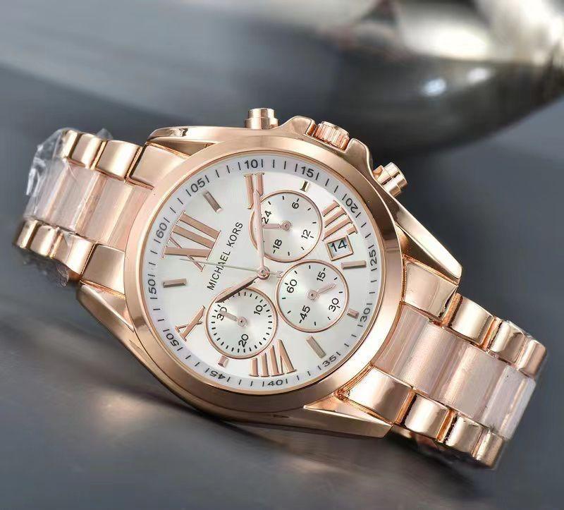 MK GIRLS Two Tone White Dial WOMENS WATCH ( Design 4 )